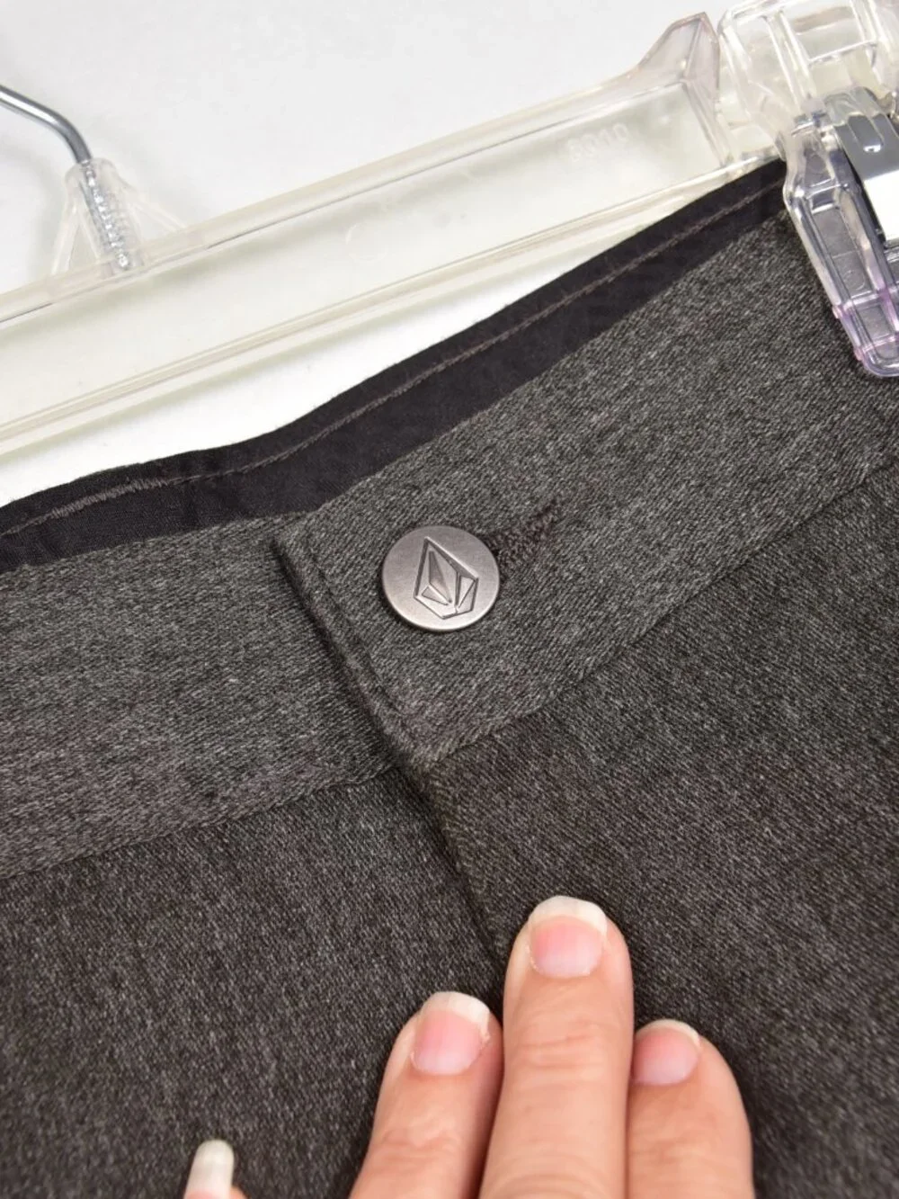 Volcom Men's Grey Dress Shorts Size 36 Flat Front